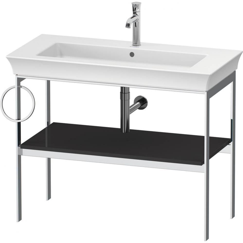 Duravit White Tulip 38 3/4'' x 17 3/4'' Console in High Gloss Graphite