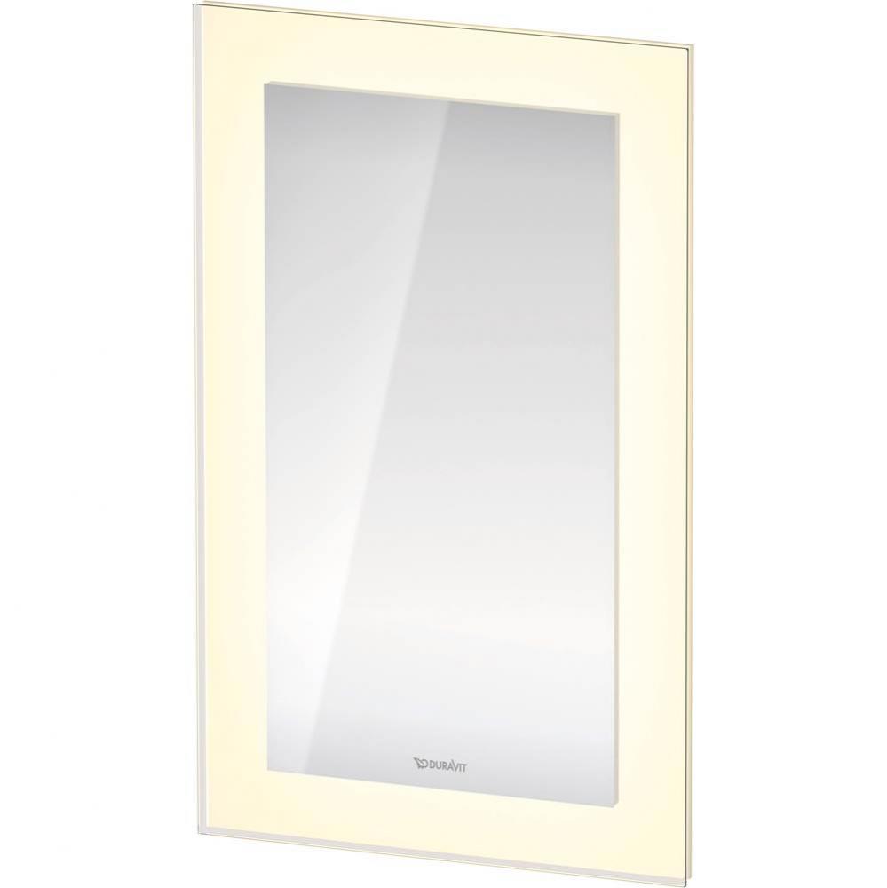 Duravit White Tulip Sensor Control LED Mirror in Aluminum, 2700K - 6500K