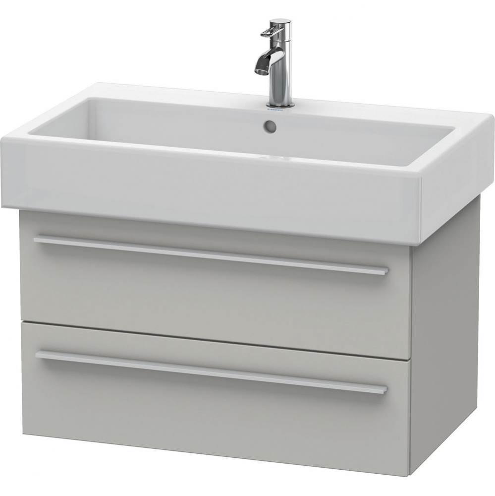 Duravit X-Large Wall-Mount Vanity Unit Concrete Gray