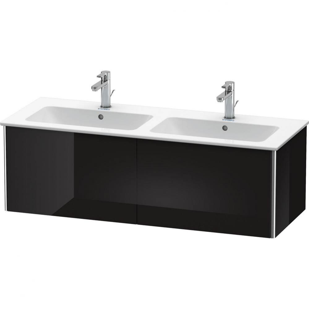 Duravit XSquare Two Drawer Wall-Mount Vanity Unit Black