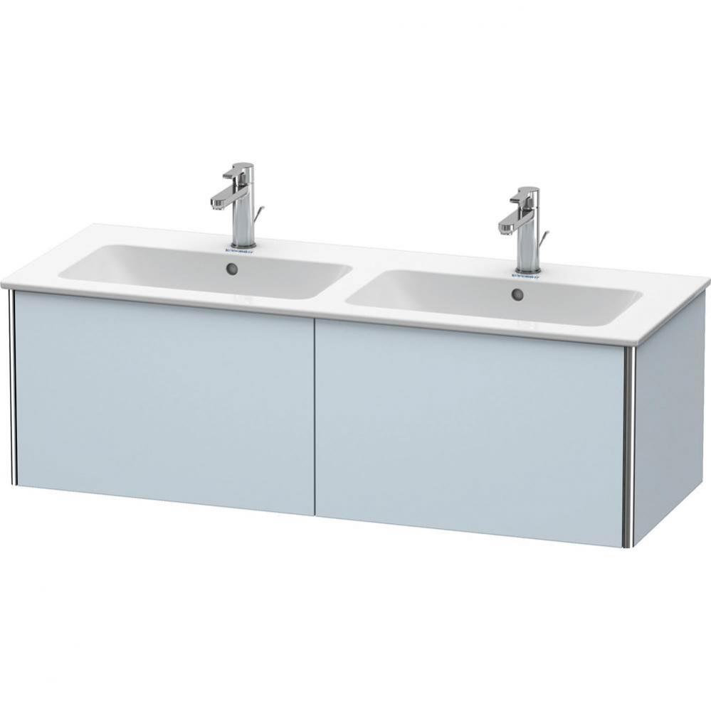 Duravit XSquare Two Drawer Wall-Mount Vanity Unit Light Blue