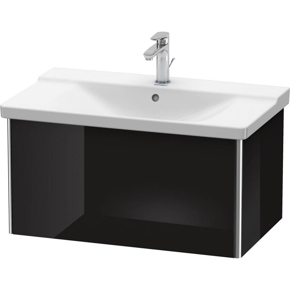Duravit XSquare Vanity Unit Wall-Mounted  Black High Gloss