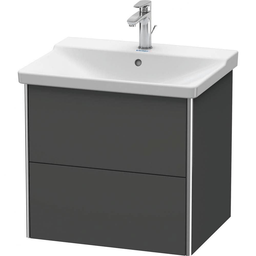 Duravit XSquare Vanity Unit Wall-Mounted  Graphite Matte