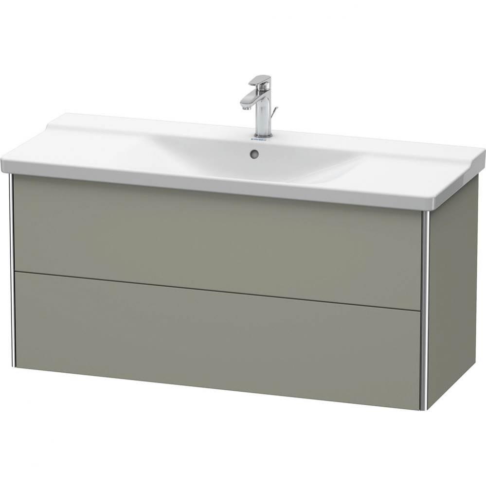 Duravit XSquare Vanity Unit Wall-Mounted  Stone Gray Satin Matte