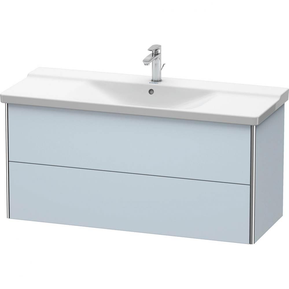 Duravit XSquare Vanity Unit Wall-Mounted  Light Blue Satin Matte