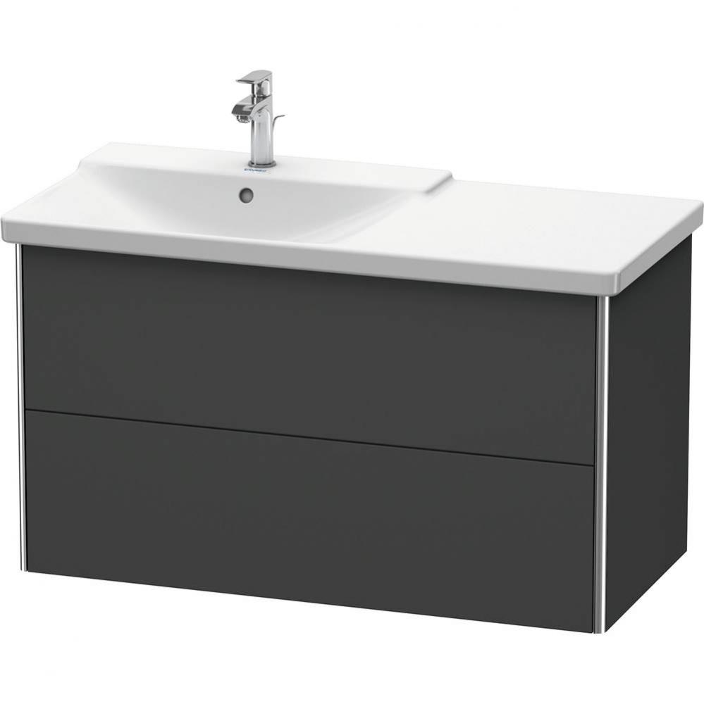 Duravit XSquare Vanity Unit Wall-Mounted  Graphite Matte