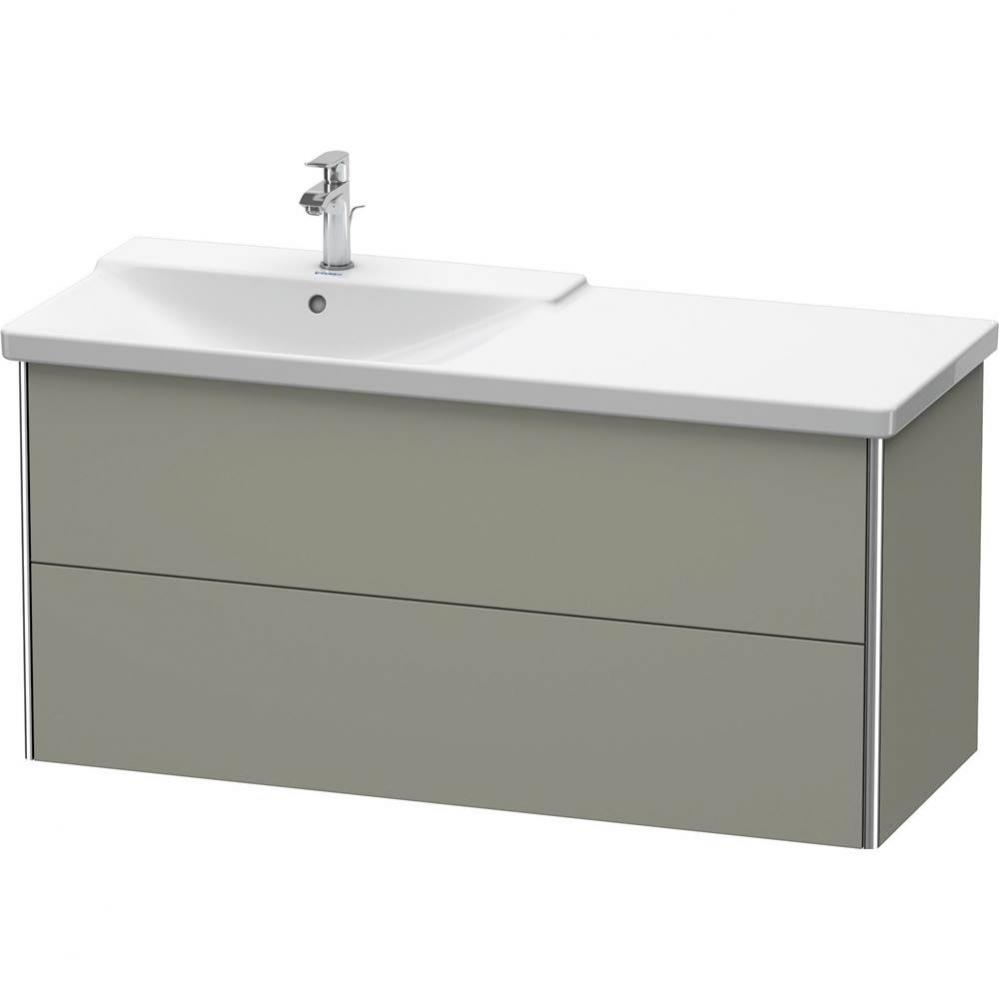 Duravit XSquare Vanity Unit Wall-Mounted  Stone Gray Satin Matte