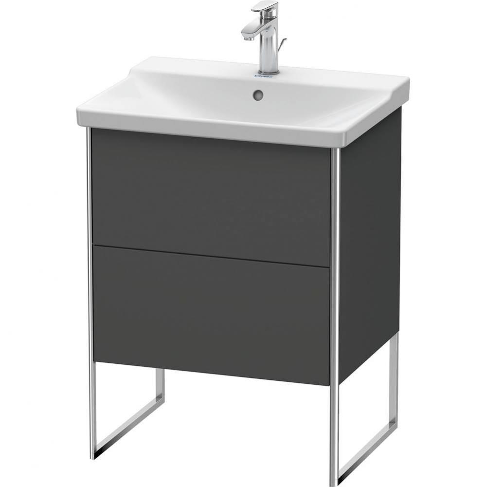 Duravit XSquare Floor Standing Vanity Unit  Graphite Matte