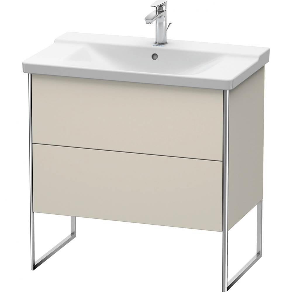 Duravit XSquare Floor Standing Vanity Unit  Taupe Matte