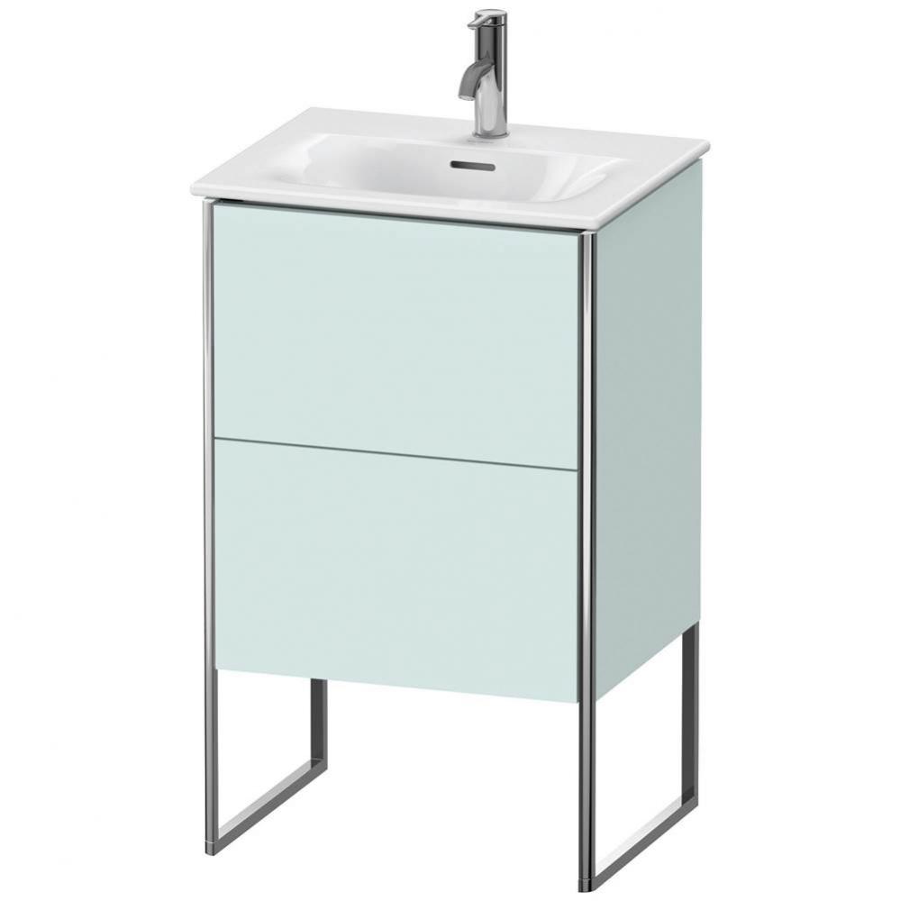 Duravit XSquare Floor Standing Vanity Unit  Light Blue Matte