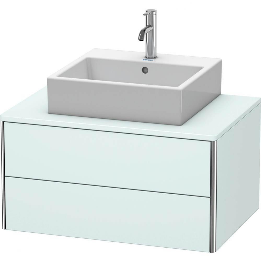 Duravit XSquare Vanity Unit for Console  Light Blue Matte