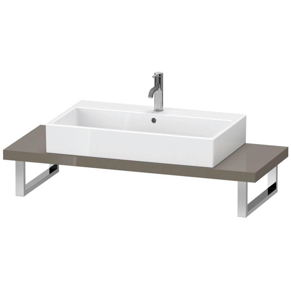 Duravit XViu Console  Flannel Gray High Gloss