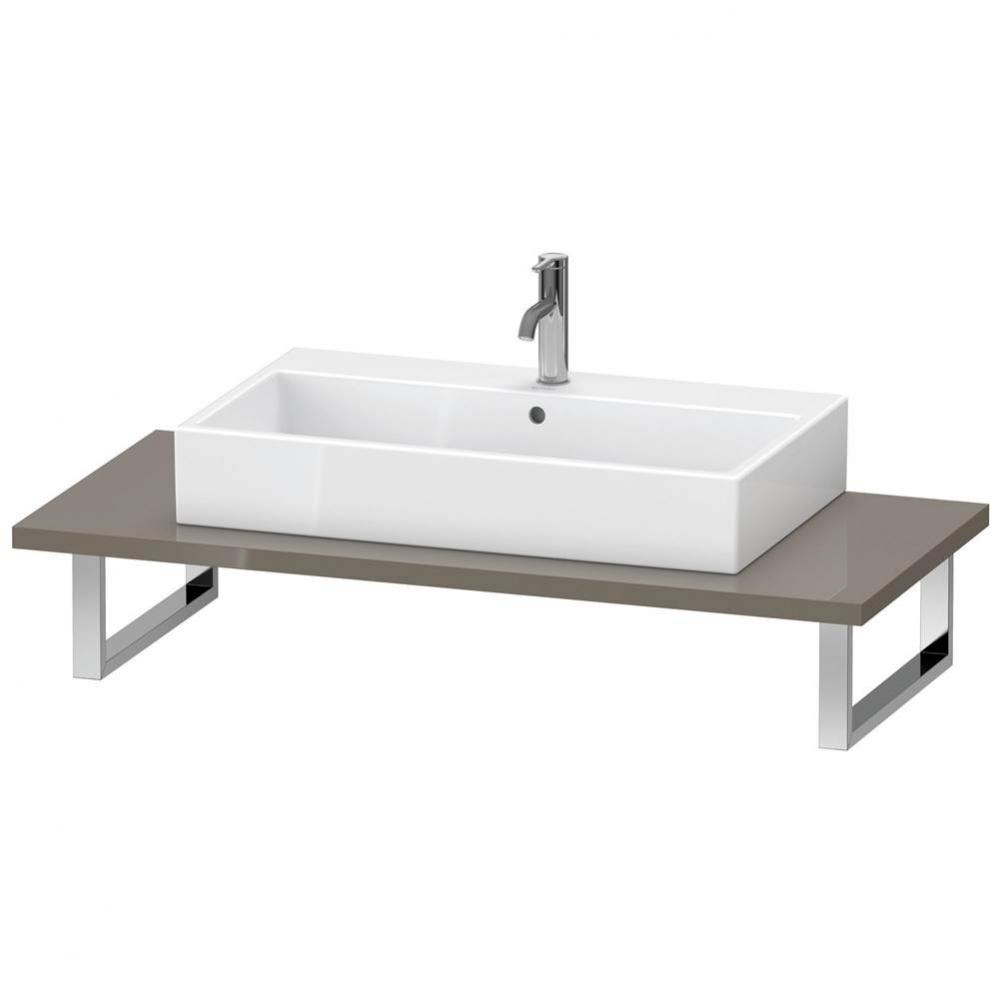 Duravit XViu Console  Flannel Gray High Gloss