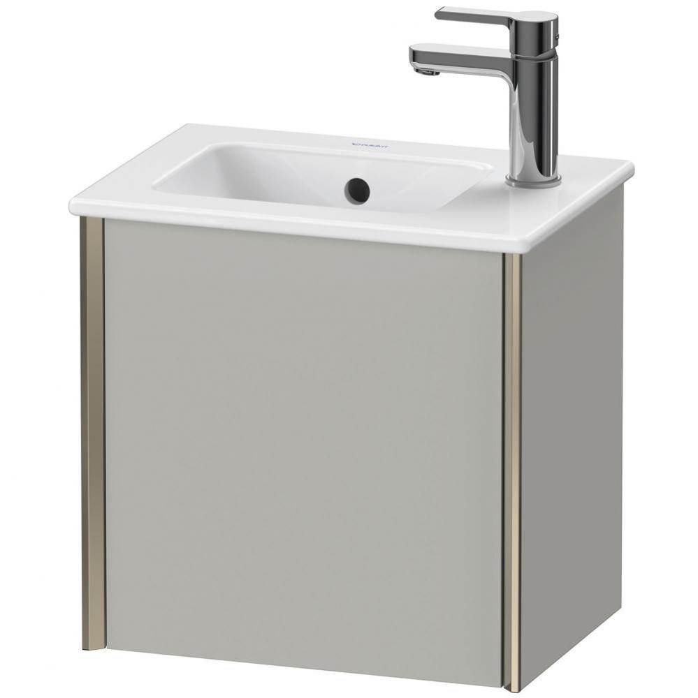 Duravit XViu One Door Wall-Mount Vanity Unit Concrete Gray