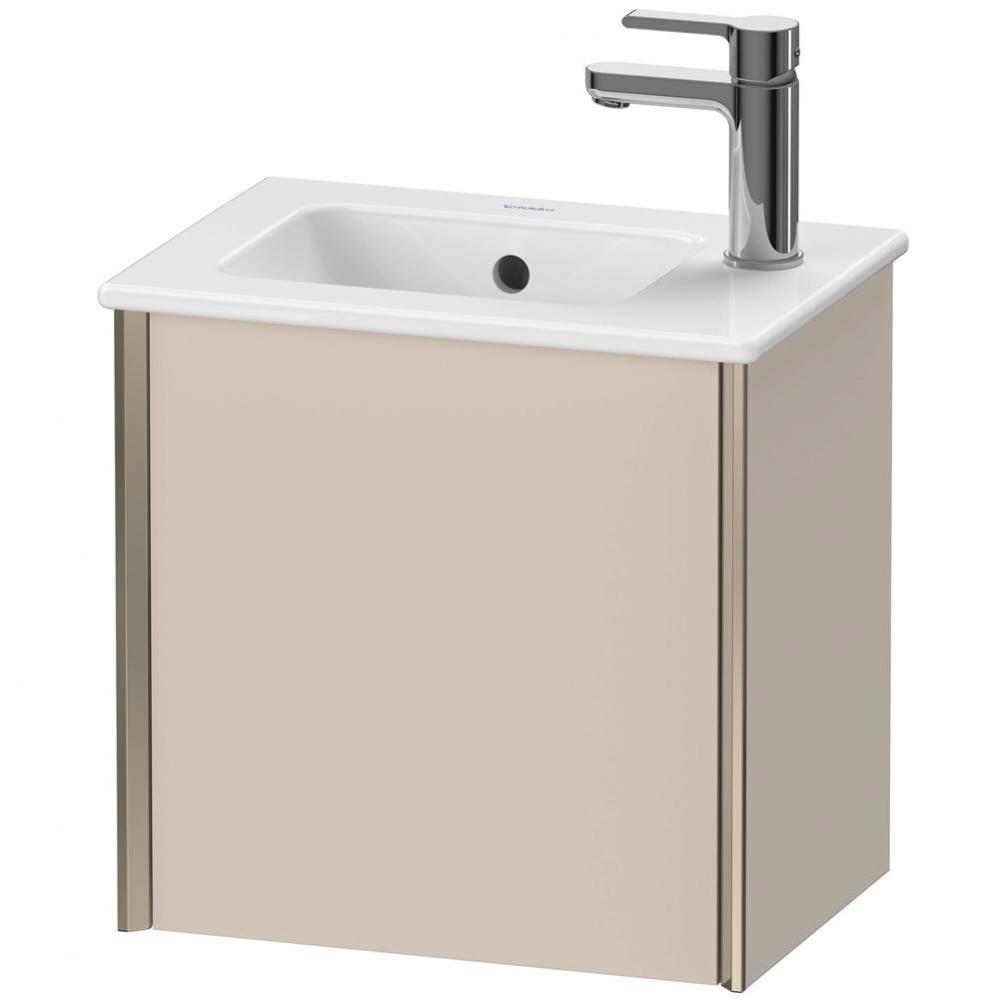 Duravit XViu One Door Wall-Mount Vanity Unit Taupe