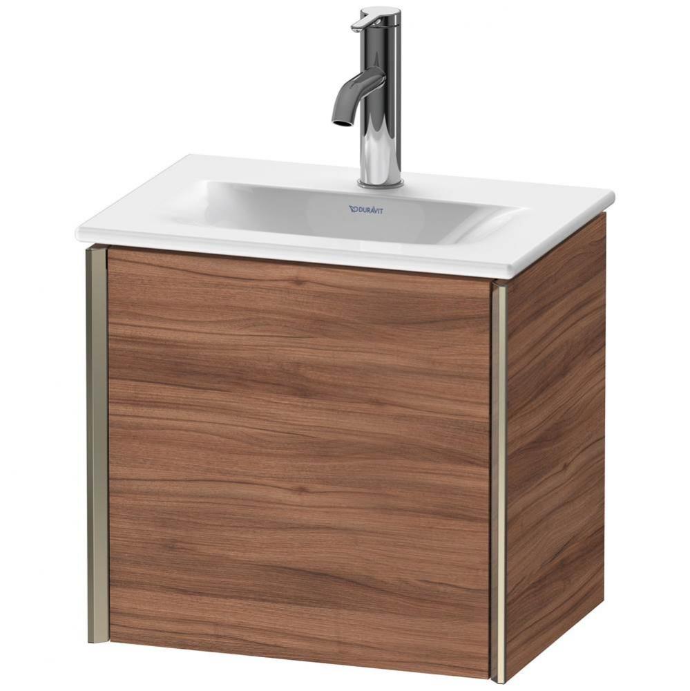Duravit XViu One Door Wall-Mount Vanity Unit Walnut