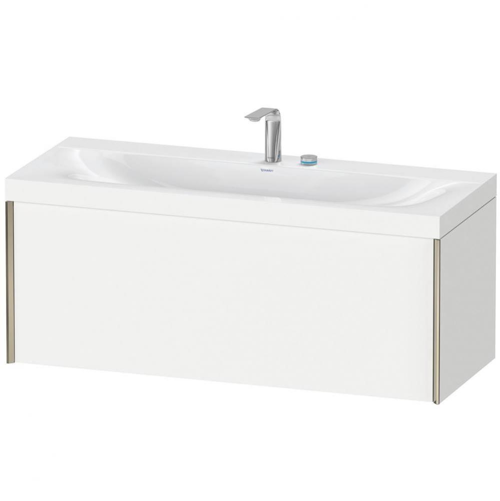 Duravit XViu One Drawer C-Bonded Wall-Mount Vanity Kit White