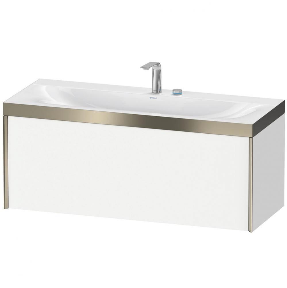 Duravit XViu One Drawer C-Bonded Wall-Mount Vanity Kit White