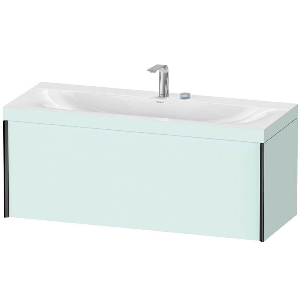 Duravit XViu One Drawer C-Bonded Wall-Mount Vanity Kit Light Blue