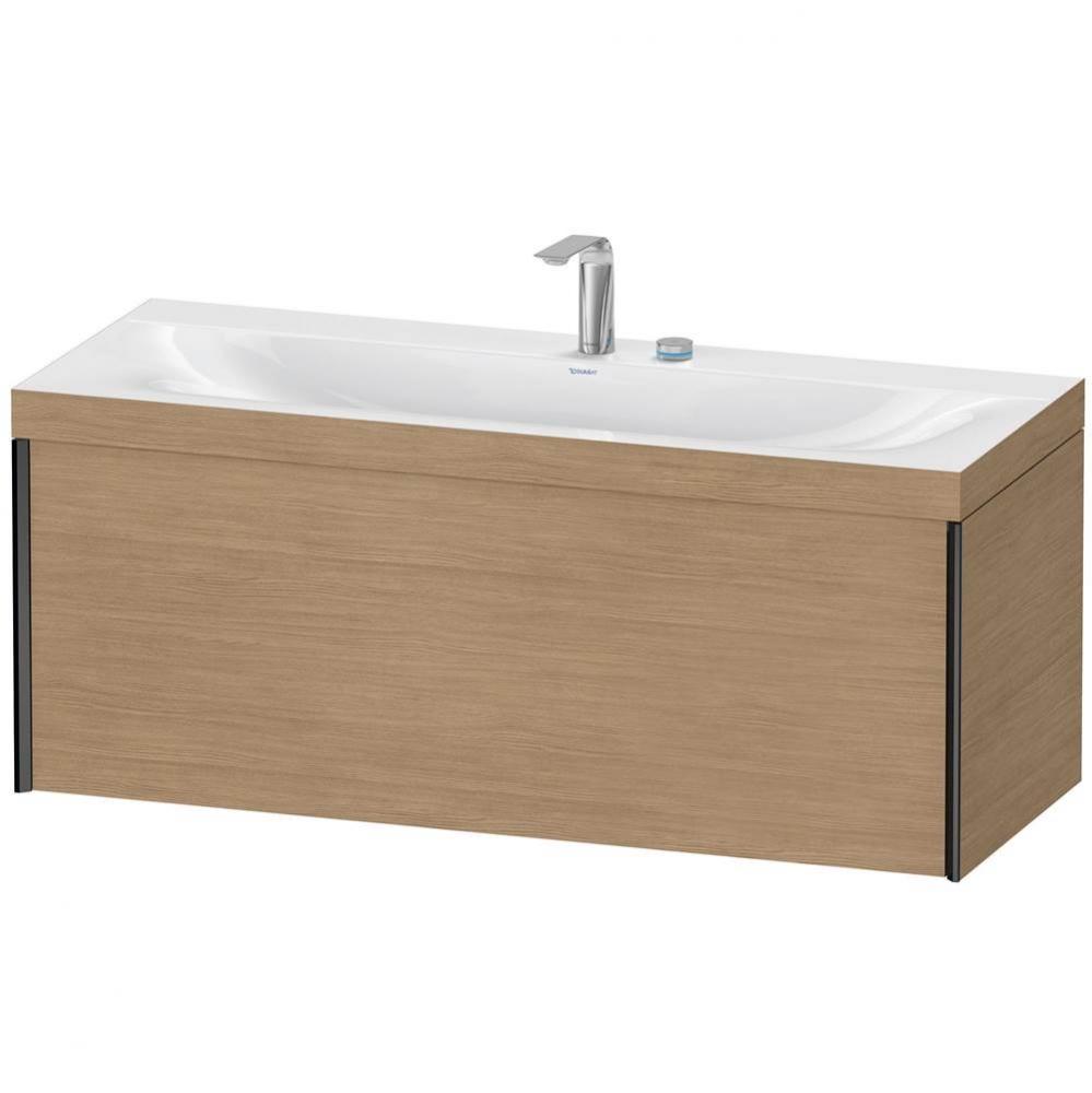 Duravit XViu One Drawer C-Bonded Wall-Mount Vanity Kit European Oak