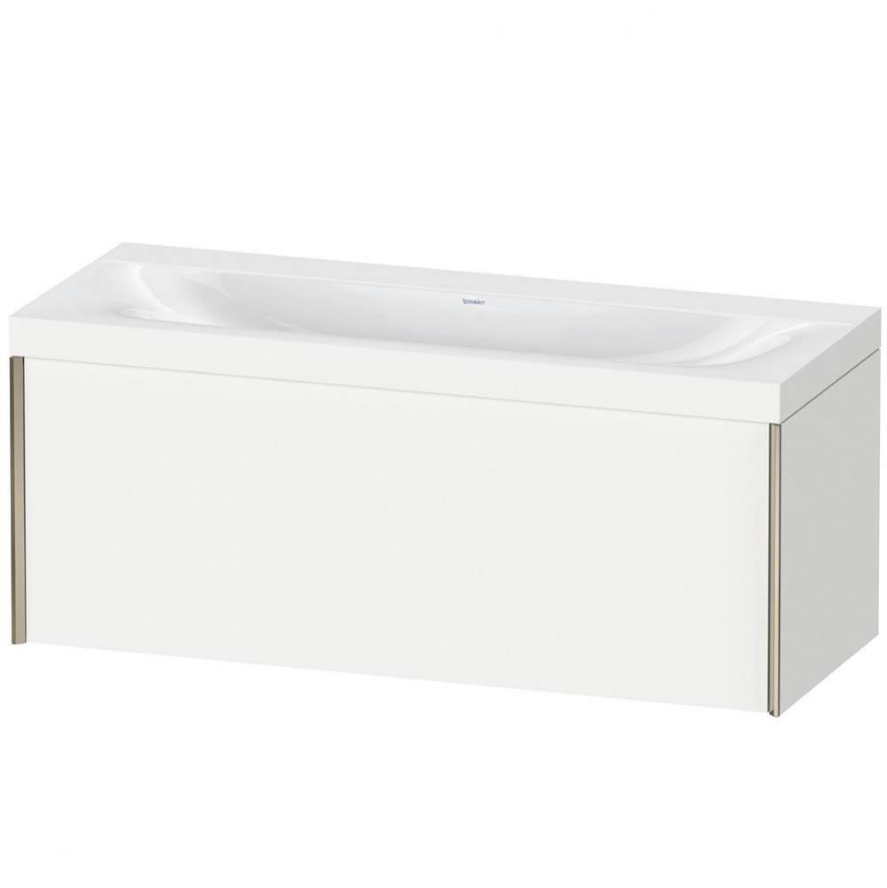 Duravit XViu One Drawer C-Bonded Wall-Mount Vanity Kit White