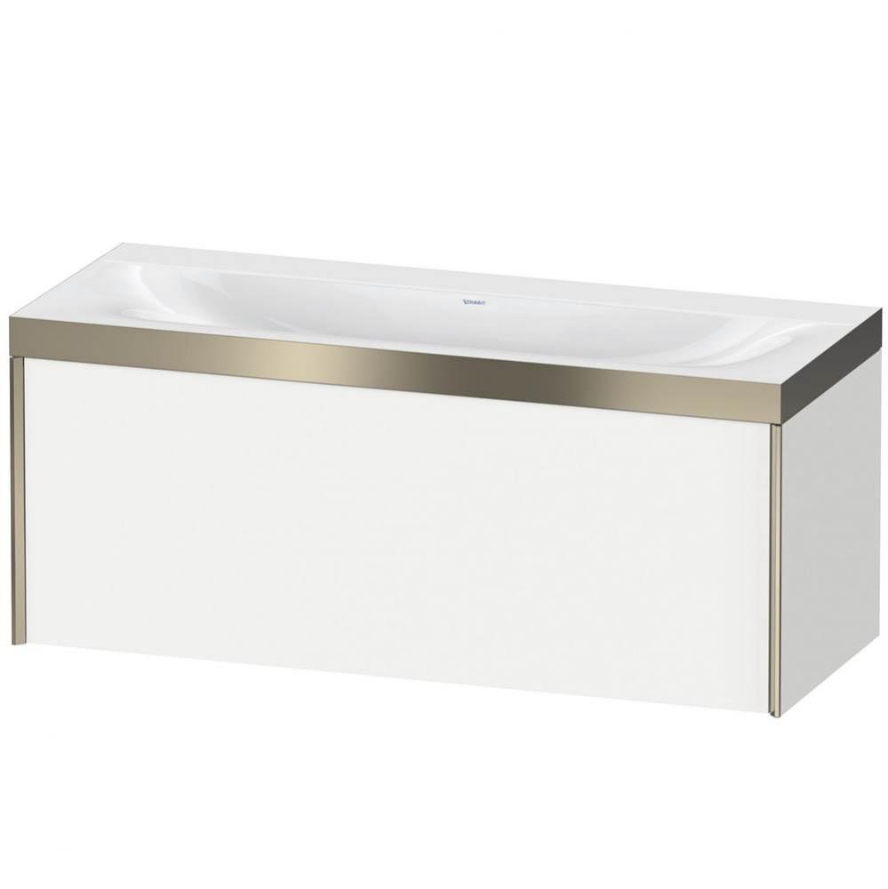 Duravit XViu One Drawer C-Bonded Wall-Mount Vanity Kit White