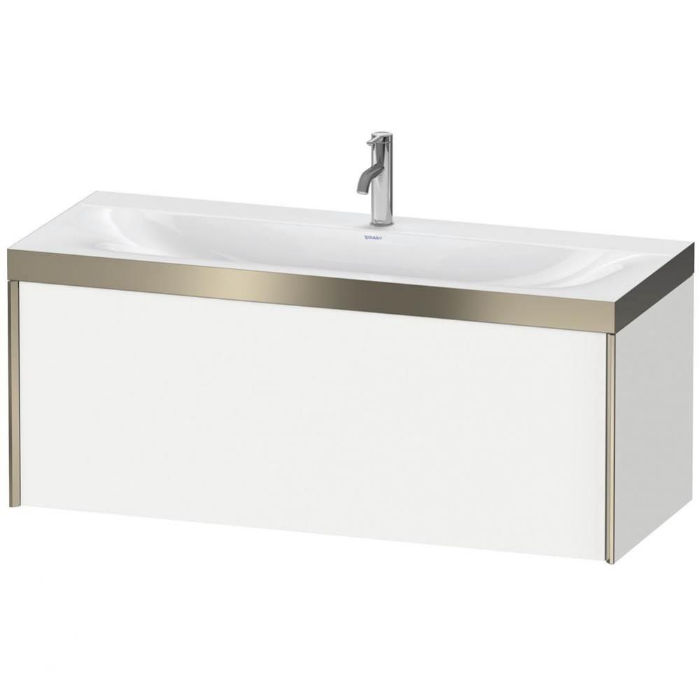Duravit XViu One Drawer C-Bonded Wall-Mount Vanity Kit White