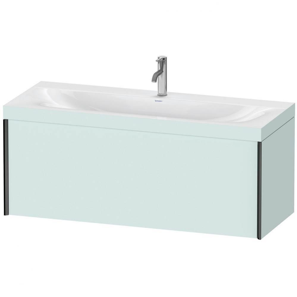 Duravit XViu One Drawer C-Bonded Wall-Mount Vanity Kit Light Blue