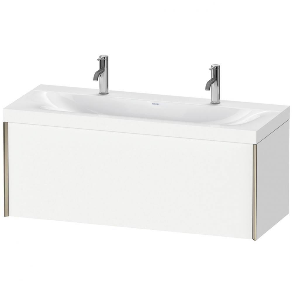 Duravit XViu One Drawer C-Bonded Wall-Mount Vanity Kit White