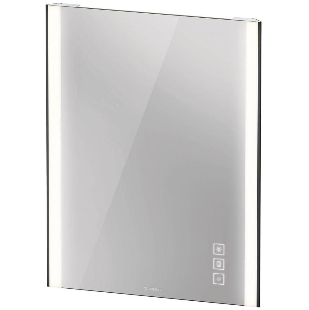 Duravit XViu Icons Control LED Mirror in Matte Black, 2700K - 6500K