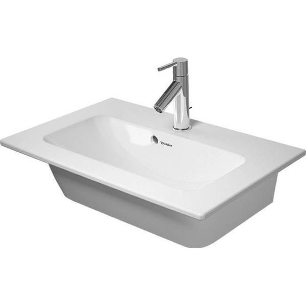 Duravit ME by Starck 24 3/4'' Rectangular Wall Mounted Sink in White with Single Faucet
