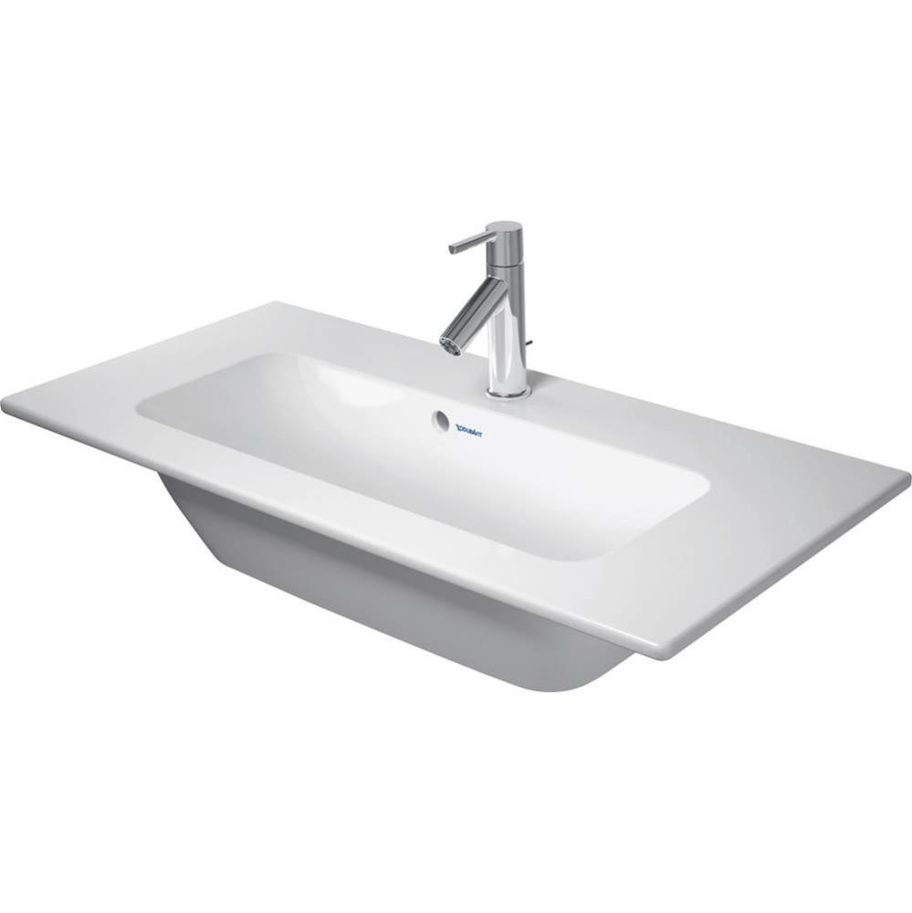 Duravit ME by Starck 32 5/8'' Rectangular Wall Mounted Sink in White with Single Faucet