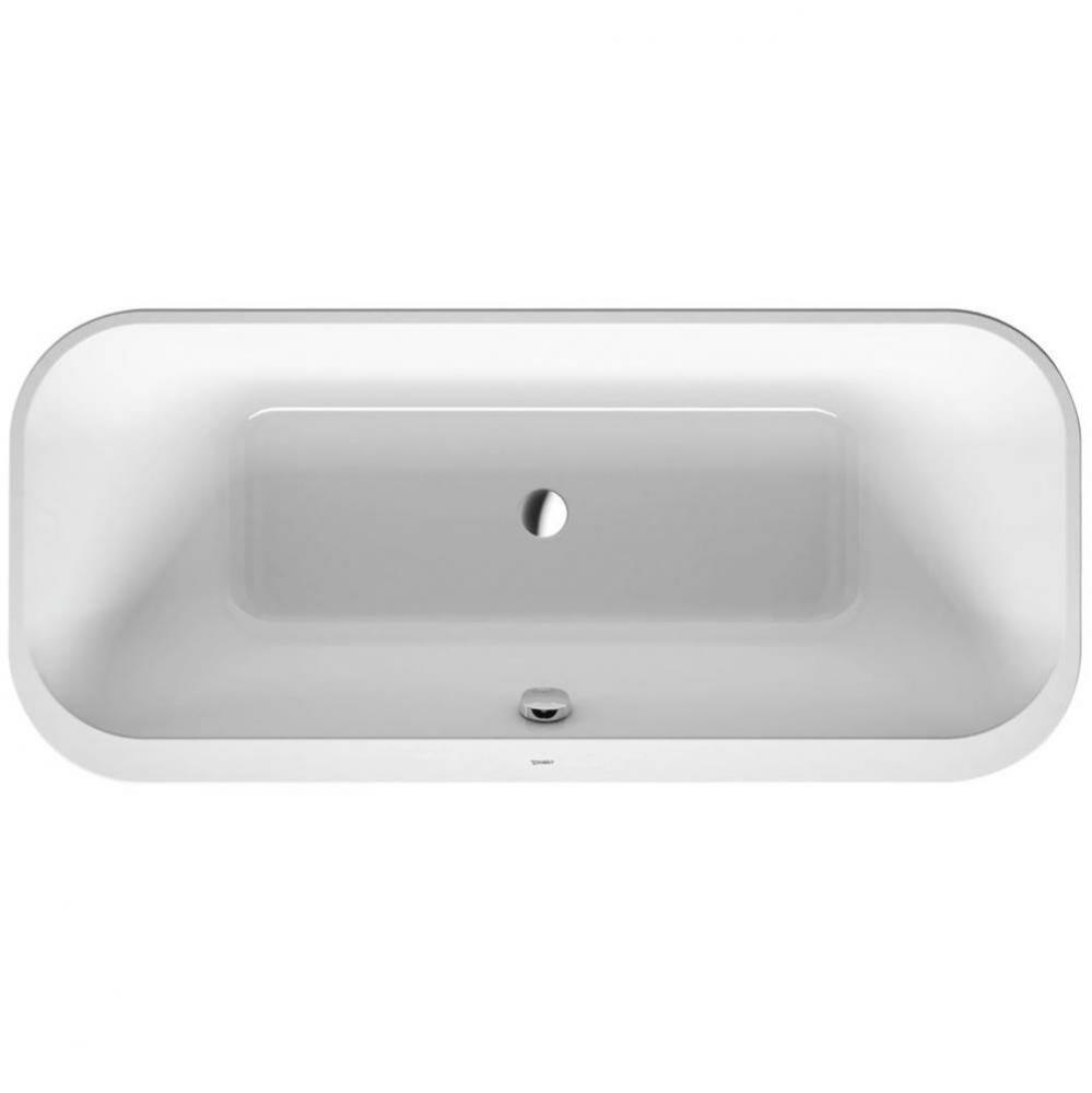 Duravit Happy D.2 70 7/8'' x 31 1/2'' Rectangular Freestanding Bathtub in Whit