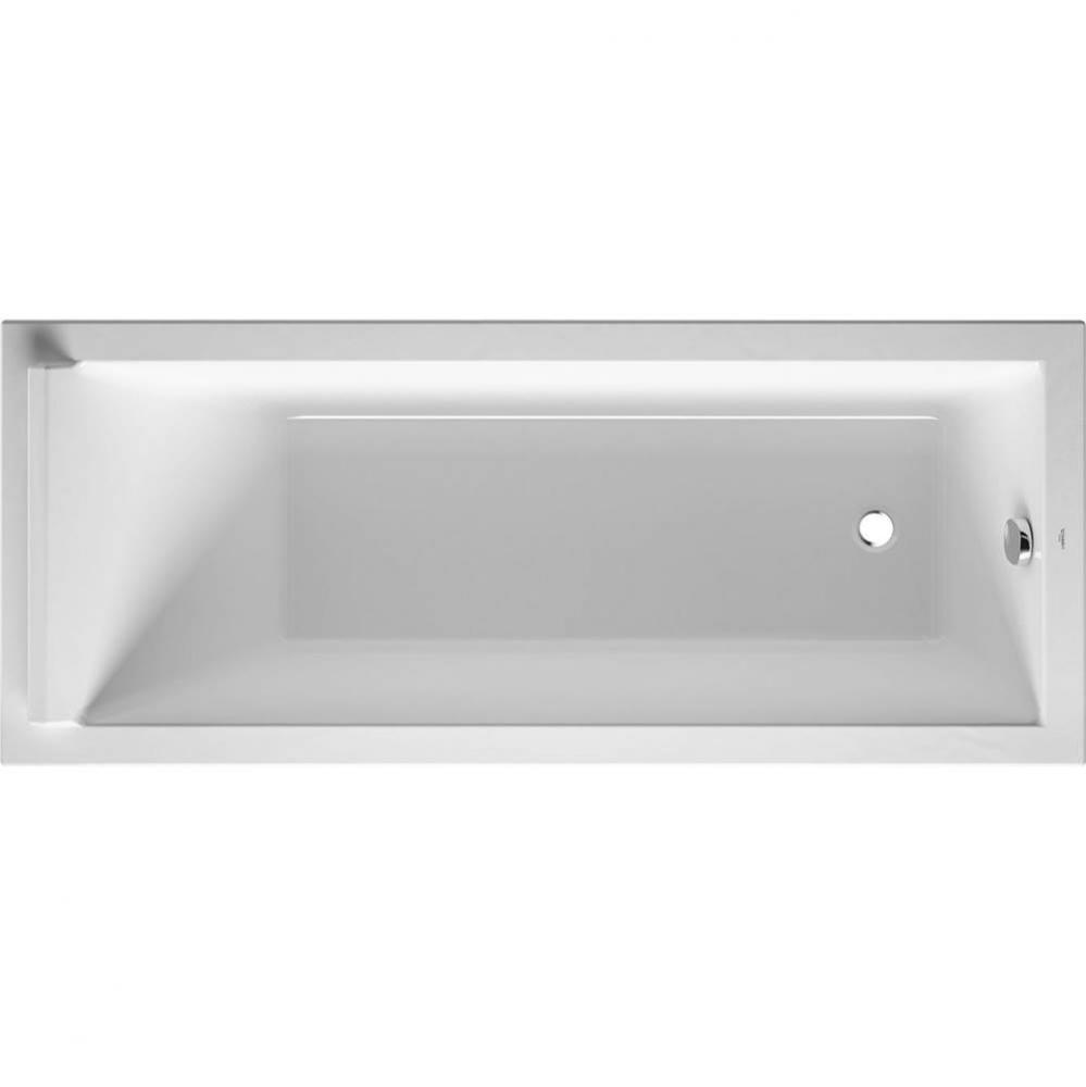 Duravit Starck 66 7/8'' x 27 1/2'' Rectangular Drop In Bathtub in White Acryli