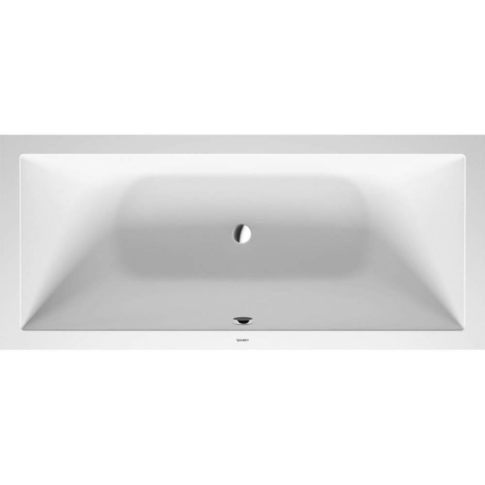 Duravit DuraSquare 70 7/8'' x 31 1/2'' Rectangular Drop In Bathtub in White So