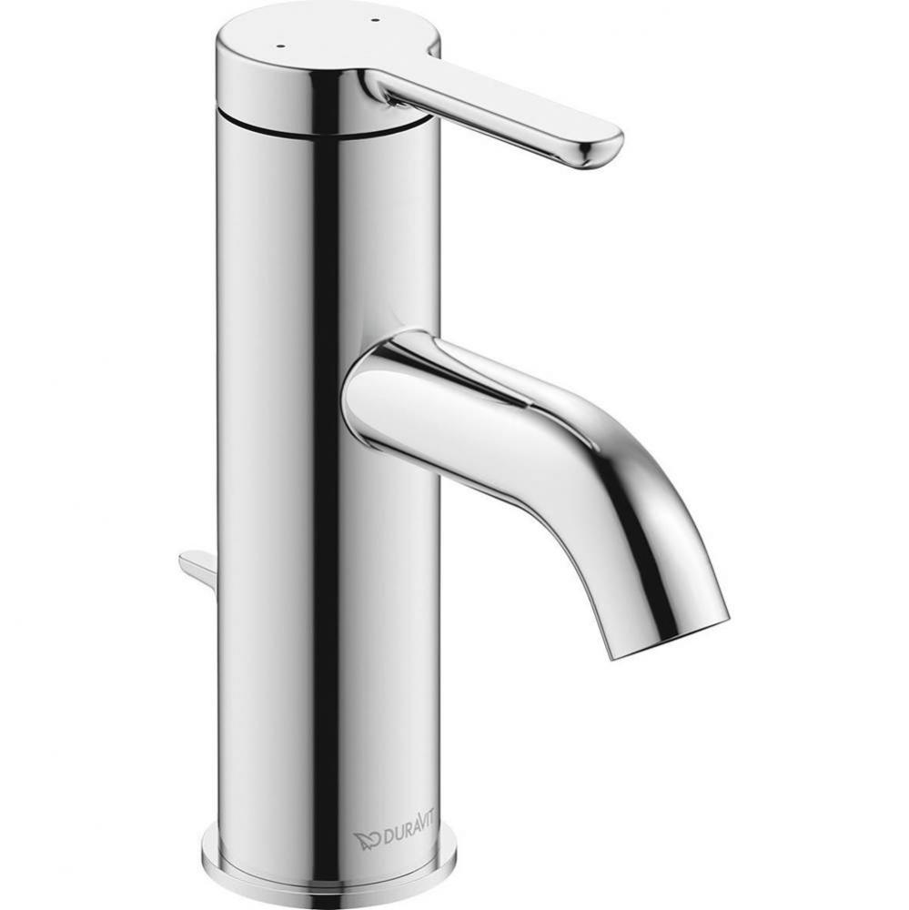 Duravit C.1 6 1/8'' Single Hole Bathroom Sink Faucet in Chrome, Drain Included