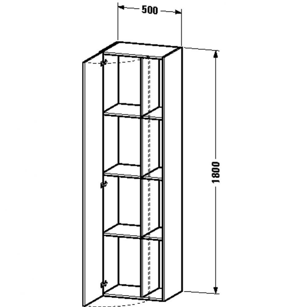 Duravit DuraStyle Tall Cabinet  European Oak
