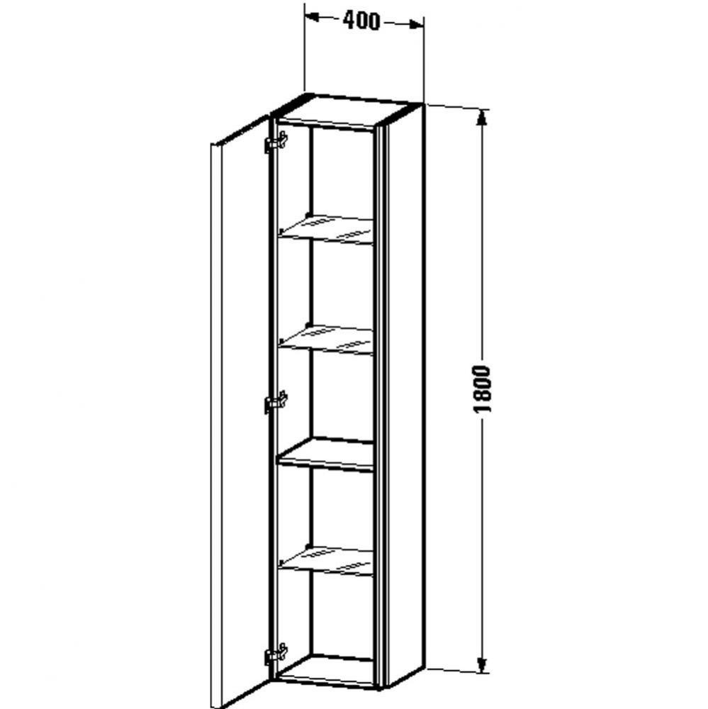 DN Tall cabinet 340x400x1800 Pine Terra &