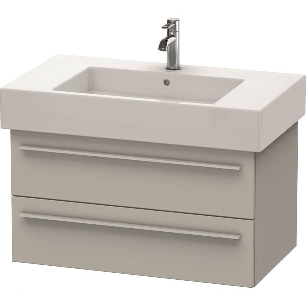 Duravit X-Large Wall-Mount Vanity Unit Concrete Gray