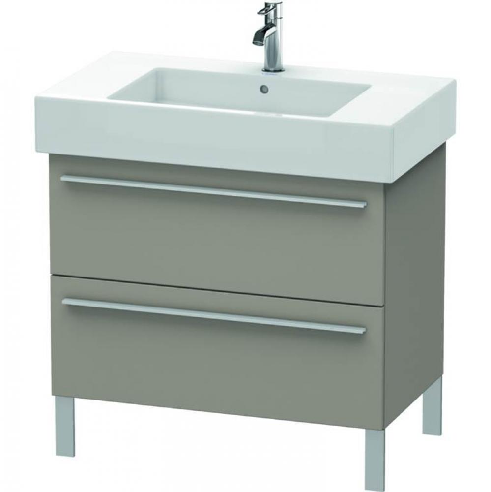 Duravit X-Large Two Drawer Floorstanding Vanity Unit Basalt