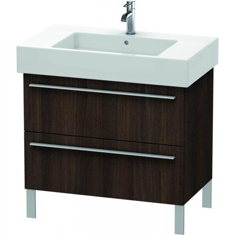 Duravit X-Large Two Drawer Floorstanding Vanity Unit Chestnut Dark