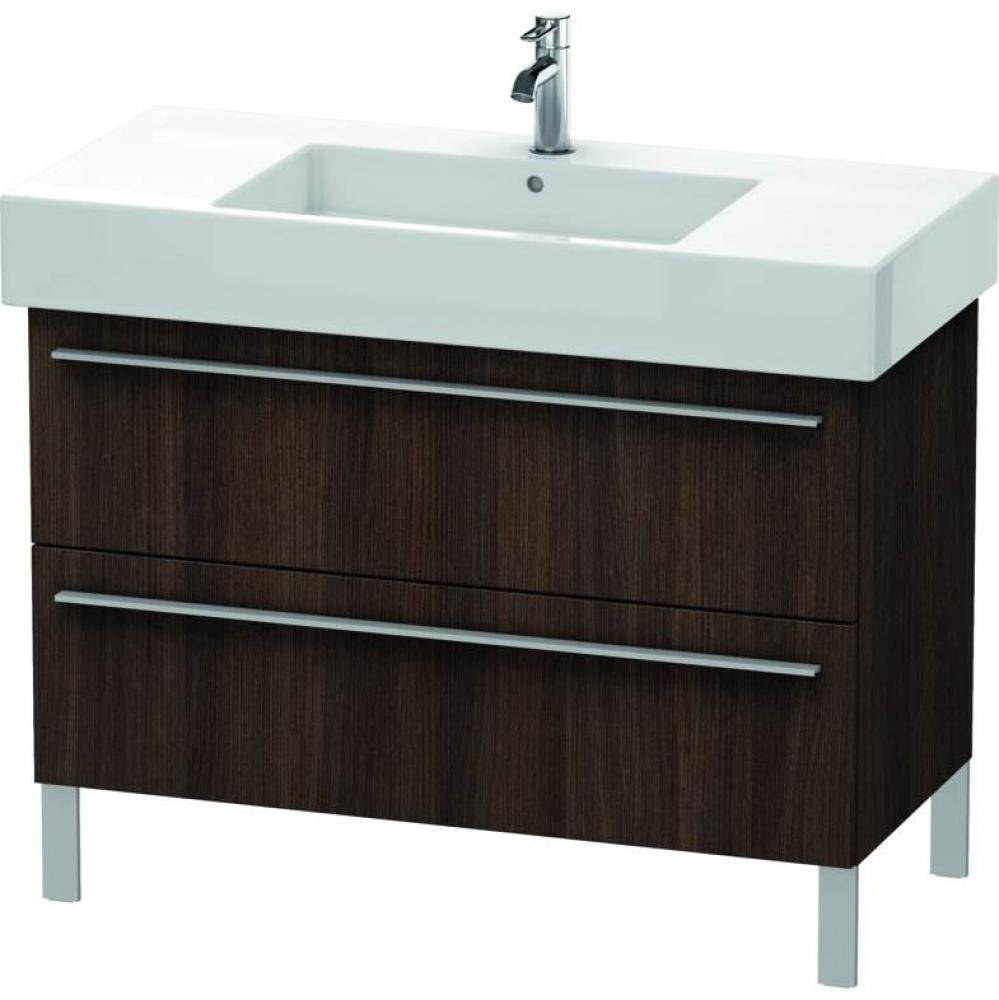Duravit X-Large Two Drawer Floorstanding Vanity Unit Chestnut Dark