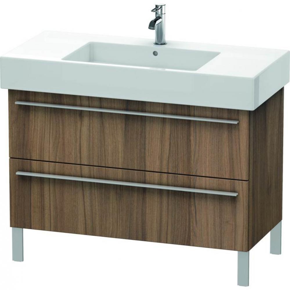 Duravit X-Large Two Drawer Floorstanding Vanity Unit Walnut