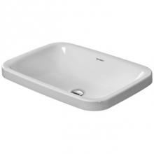 Duravit 0372600000 - Vanity basin 23 5/8'' DuraStyle white - countertop, without overflow, without faucet