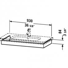 Duravit DS608207979 - DS Washbasin trim Natural Walnut for DuraStyle