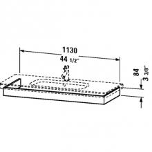 Duravit DS608307979 - DS Washbasin trim Natural Walnut for DuraStyle
