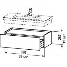 Duravit DS628201418 - DS Low cabinet Terra      , for DuraStyle