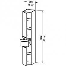 Duravit XL1128R4343 - Duravit X-Large Tall Cabinet Basalt