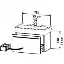 Duravit XL604508989 - Duravit X-Large Wall-Mount Vanity Unit Flannel Gray