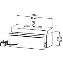 Duravit XL605407272 - Duravit X-Large Wall-Mount Vanity Unit Dark Brushed Oak